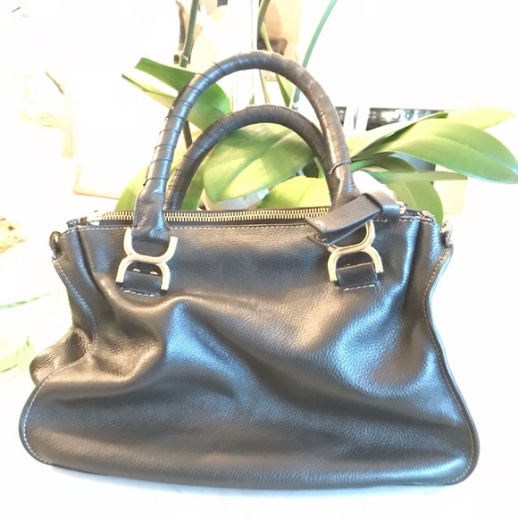 Sold AUTH CHLOÉ 💕 Marcie Calfskin Satchel Bag - Picture 2 of 8